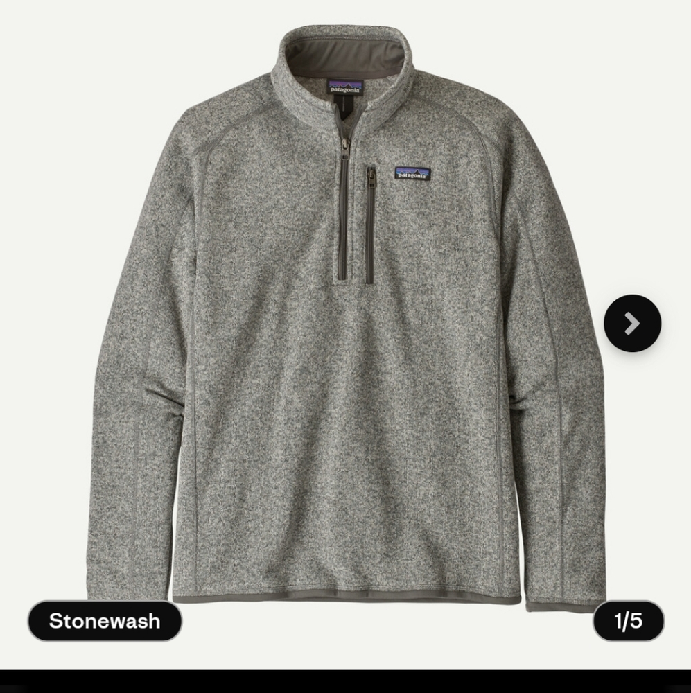 Patagonia stonewash fleece 1/4 zip - Picture 1 of 8